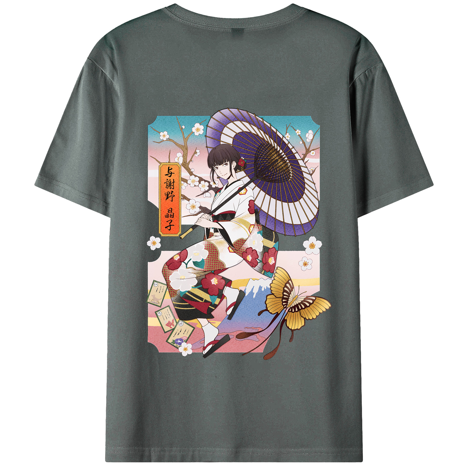 （画像用） 文豪ストレイドッグス Bungo Stray Dogs 綿100％半袖Tシャツ（背面プリント）